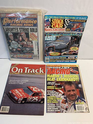 4 Vintage Stock Car Racing Magazines (1 of 5)