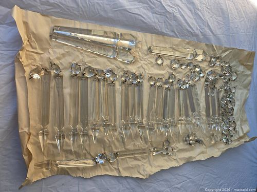 Glass Chandelier Crystal Prisms and Crystal Teardrops (1 of 9)