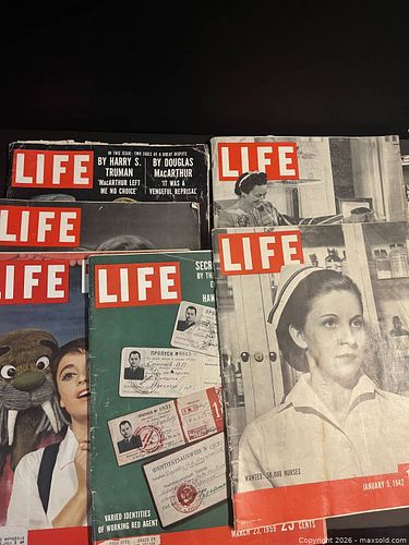 Lot of Vintage LIFE Magazines - 40s, 50s, 60s - Vintage Print Ads (1 of 5)