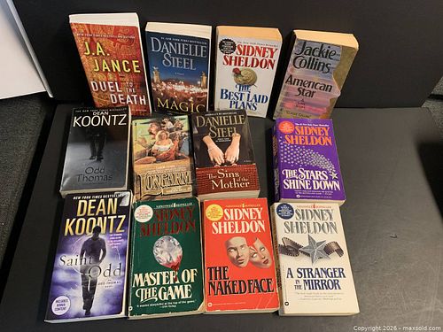 Paperback Book Lot - Sidney Sheldon, Dean Koontz & others (1 of 6)