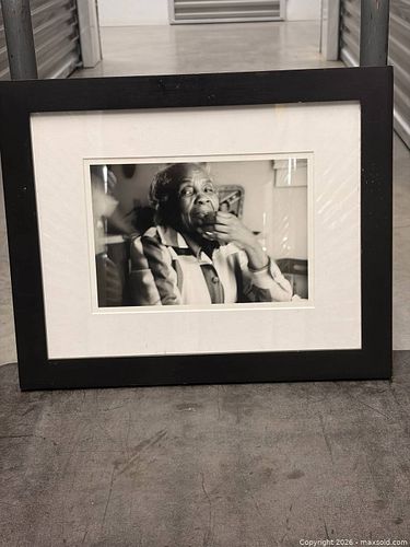 Framed Black & White Landscape Photograph with White Mat (1 of 5)