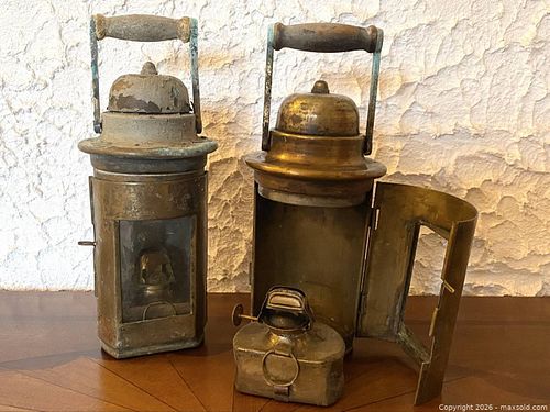 Pair of Vintage Brass Lanterns (1 of 9)