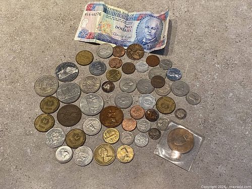 Title World Coin & Currency Collector Lot – 40+ Pieces, Vintage British & Caribbean (1 of 7)