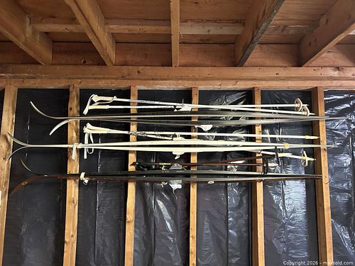 Vintage Cross-Country Ski & Boot Set: Järvinen, Medalist, POSI GLASS & Poles  (1 of 12)
