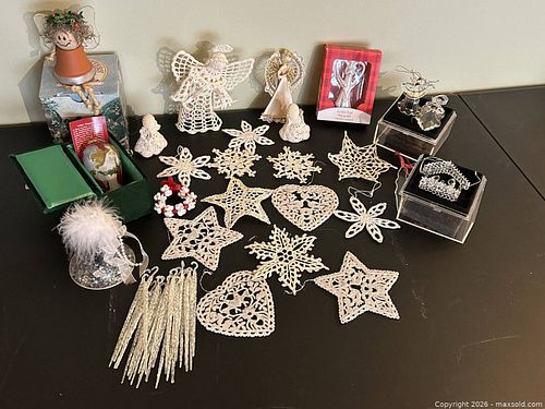 Vintage & Handcrafted Christmas Ornament Collection – Angels, Crochet & Spun Glass (1 of 12)