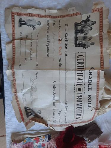 Antique German Bisque Doll with Original Clothing and Trunk (1 of 10)