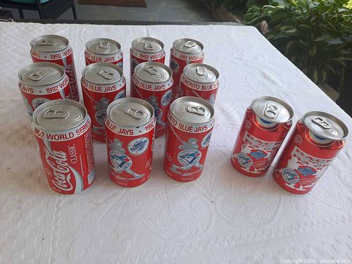 Coca-Cola Toronto Blue Jays 1992 World Series Collectible Can (1 of 3)