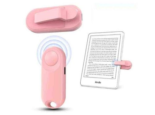 Pink Bluetooth Remote Page Turner, USB-C Rechargeable (1 of 8)