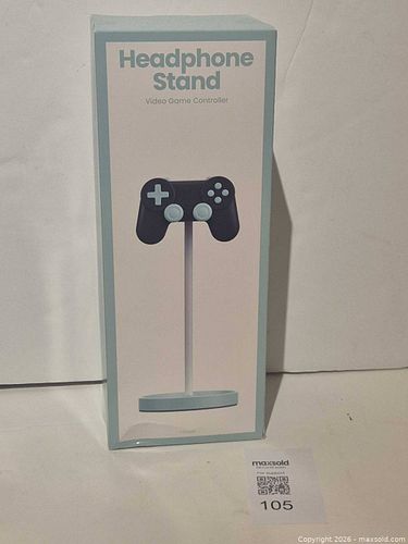 Video Game Controller Shaped Headphone Stand, Light Blue & White (1 of 5)