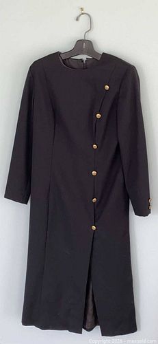 Black Worsted Wool Dress (1 of 9)
