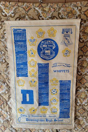 Vintage 1976 Downingtown High School Canvas Banner  (1 of 3)