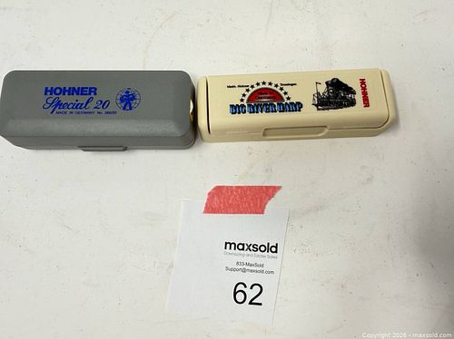 Hohner 2 Harmonicas: Special 20 (Marine Band) & Big River Harp, Key C,G (1 of 11)