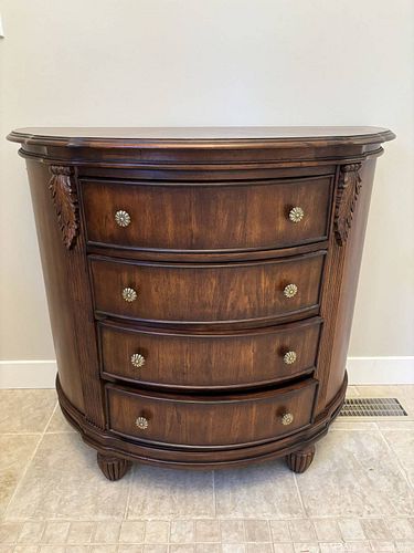 Cherry Wood 4-Drawer Traditional Dresser (1 of 9)