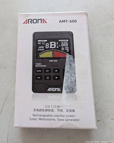Aroma AMT-600 Tuner Metronome Tone Generator USB Rechargeable (1 of 4)
