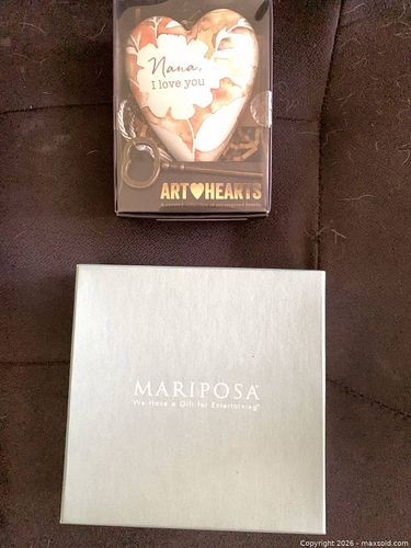 Mariposa & Art Hearts Heart Trinket Plate with Keepsake (1 of 7)