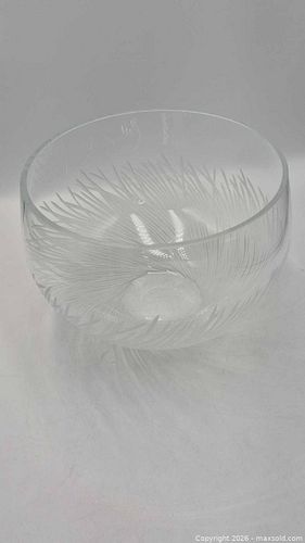 Etched Crystal Bowl  (1 of 9)