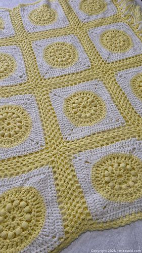 Yellow & White Handmade Blanket (1 of 9)