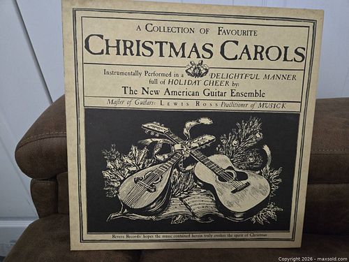 Christmas Carols vinyl record (1 of 3)
