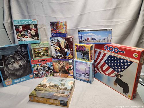 Lot of 6–10 Assorted Jigsaw Puzzles (100–1000 pcs) (1 of 4)
