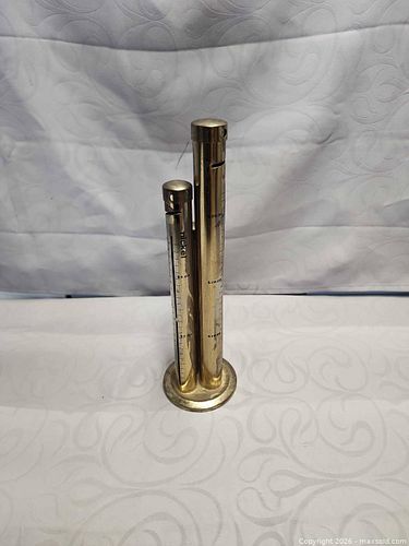 Vintage Brass Coin Bank Mid-Century Industrial (1 of 4)