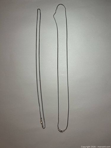 (Italian Sterling) Silver Rope Chains Necklaces  (1 of 16)