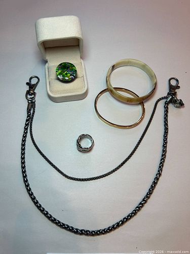Jewelry: Murano Glass Rings, Wallet Chain, Bracelets, & Ring (1 of 19)