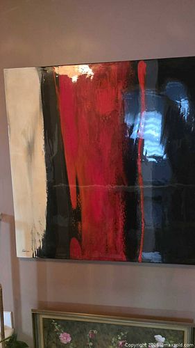 Large Abstract Acrylic Painting on Stretched Canvas (1 of 1)