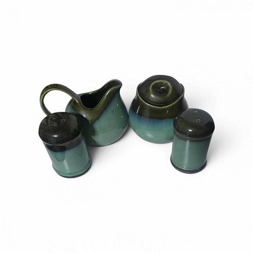 Vintage Sango "Nova Green" Stoneware Breakfast Set (1 of 6)