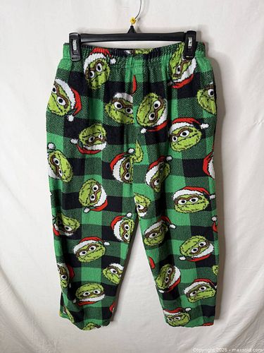 Freshie Street Kids Medium The Grinch Fleece Pajama Pantsp (1 of 4)