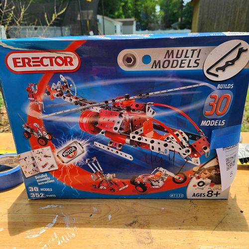 Erector Set #7530, 352 Parts, 30 Models, Ages 8+ (1 of 5)