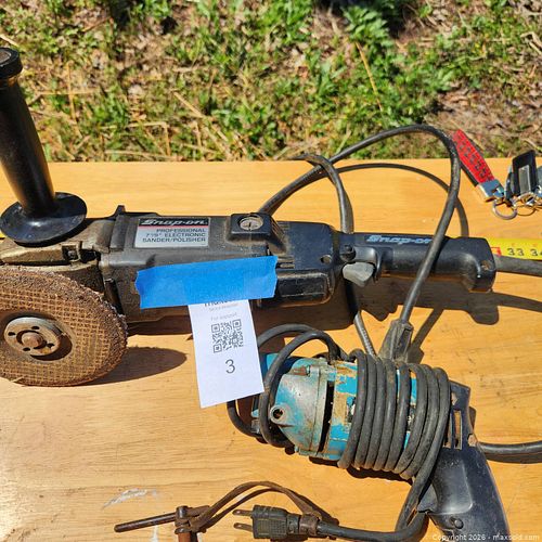 Snap-on 7" Sander/Polisher & Rockwell Hammer Drill, Corded (1 of 6)