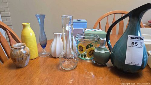 Multicolor Ceramic, Glass & Stone Vases and Pitchers (1 of 12)