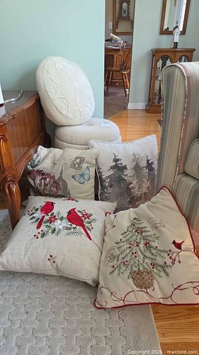 Ottoman and Throw Pillows (1 of 9)