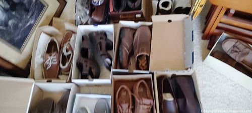 Lot of 10–12 Men's Shoes Sizes 8.5–9 Brown/Tan/Gray (1 of 4)