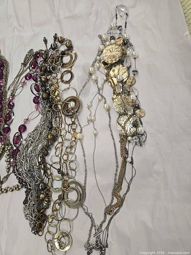 Mixed Costume Necklace Lot — 6–10 Multicolor Beaded Necklaces (1 of 5)