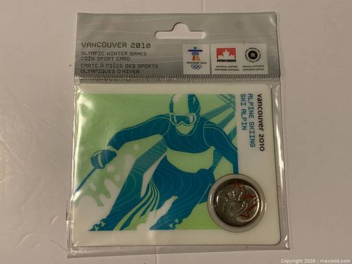 2008 Canada 25¢ Vancouver 2010 Olympic Commemorative Coin (1 of 3)