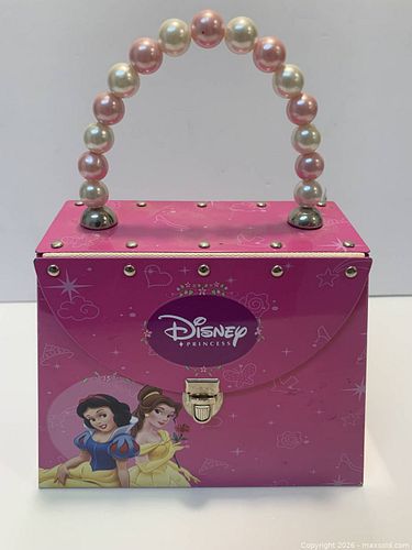 Disney Pink Metal Decorative Box - Disney Princess (1 of 3)