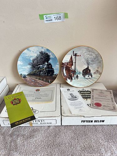 Theodore A. Xaras Collector Plates — Steam Trains (1 of 8)