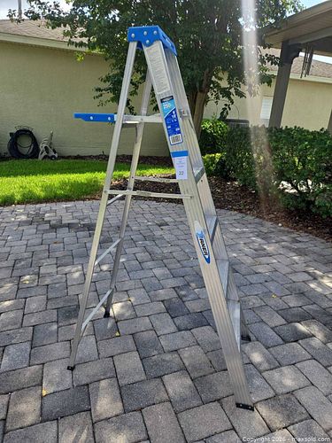 Werner 6 ft Aluminum A-Frame Step Ladder Model 366 (1 of 10)