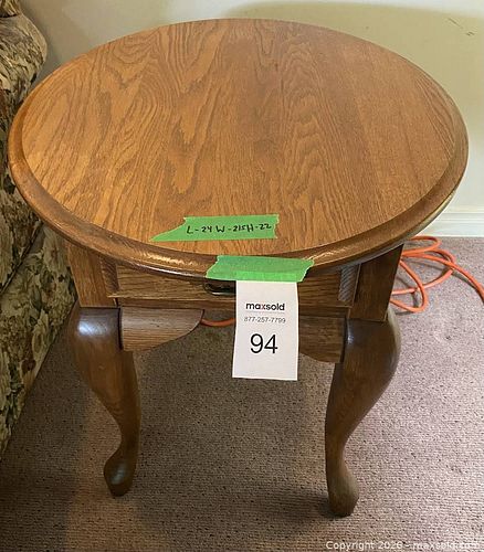 Set of Oak End Tables (1 of 8)