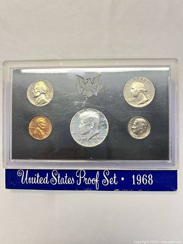 1968-S United States Proof Set (Lincoln to Kennedy) (1 of 8)