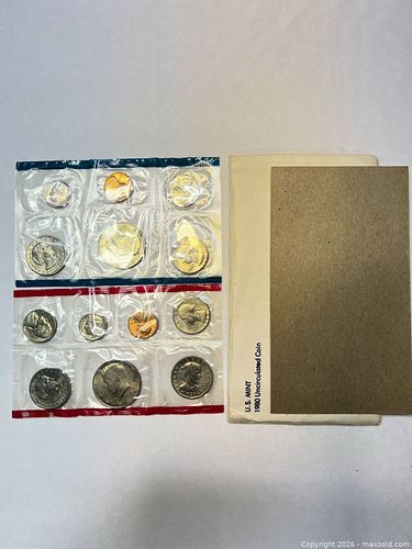 1980 U.S. Mint Uncirculated Coin Set – Susan B. Anthony Dollar (1 of 14)
