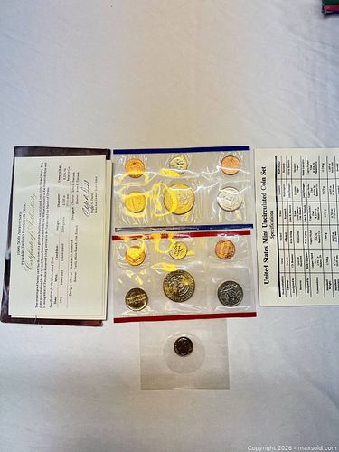 1996 US Mint Uncirculated Coin Set West Point (W) (1 of 17)