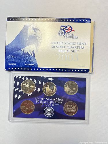 2003 S Proof 50 State Quarters Set (Original Box & Card) (1 of 9)
