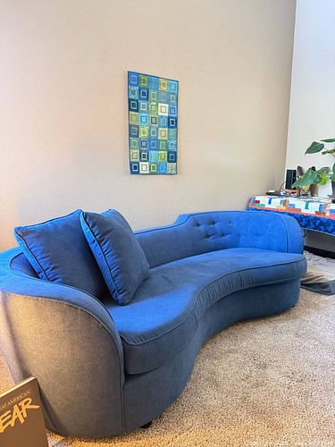 Soft blue couch (1 of 3)
