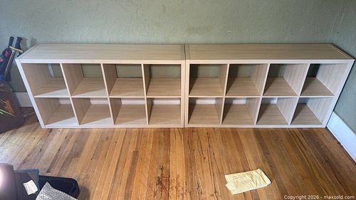 Light Maple 12-Cube Cubby Organizer (Two 6-Cube Units) (1 of 5)