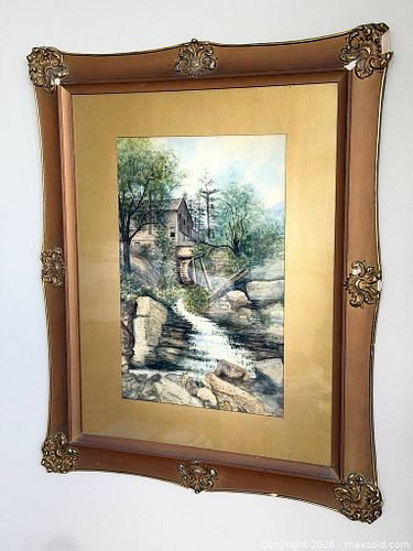 Antique 'HONE' Watercolour Painting c. 1890s (1 of 6)