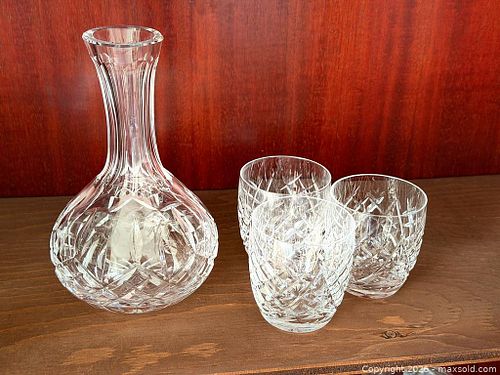WATERFORD Crystal 'Donegal' Tumblers (x3) + Decanter (1 of 8)