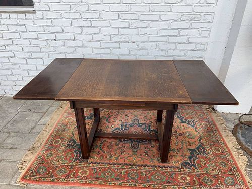 Antique under leaf fold table (1 of 9)