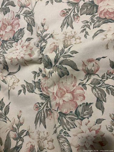 Floral Upholstery Fabric Roll — Cream, Pink & Sage (1 of 3)